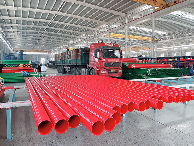 沟槽连接消防涂塑钢管