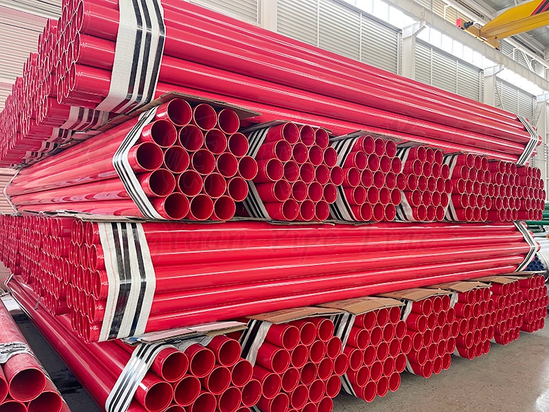 沟槽连接涂塑钢管